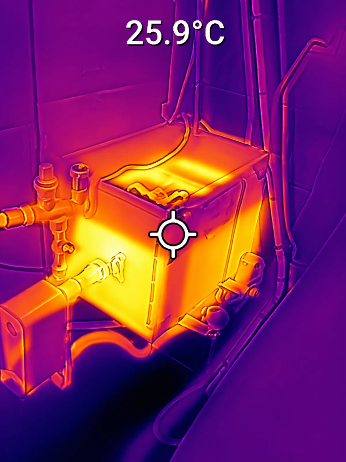 Wärmespeicher mit Thermografie